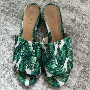Schutz Banana Leaf Sandals